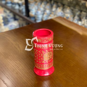 Ống đựng nhang màu đỏ đẹp