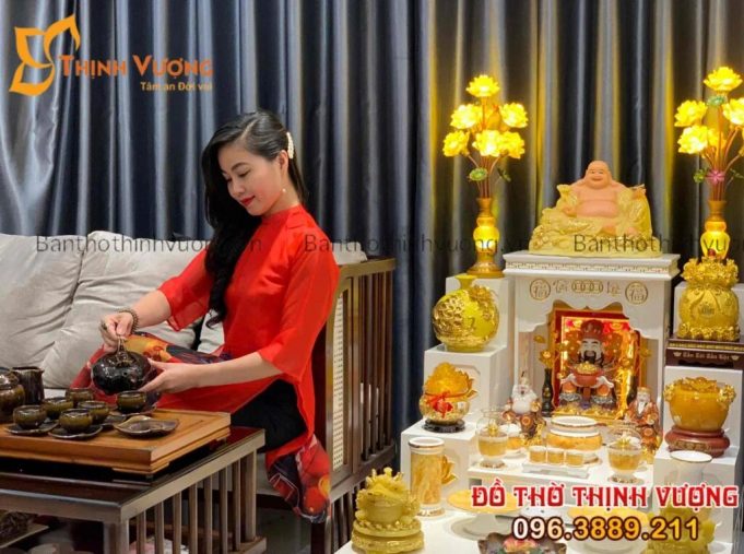 Trọn bộ mẫu Combo Bàn Thờ Ông Địa Thần Tài Hiện Đại đẹp