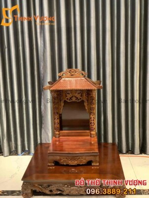 Bàn thờ thần tài mái chùa có kệ giá rẻ