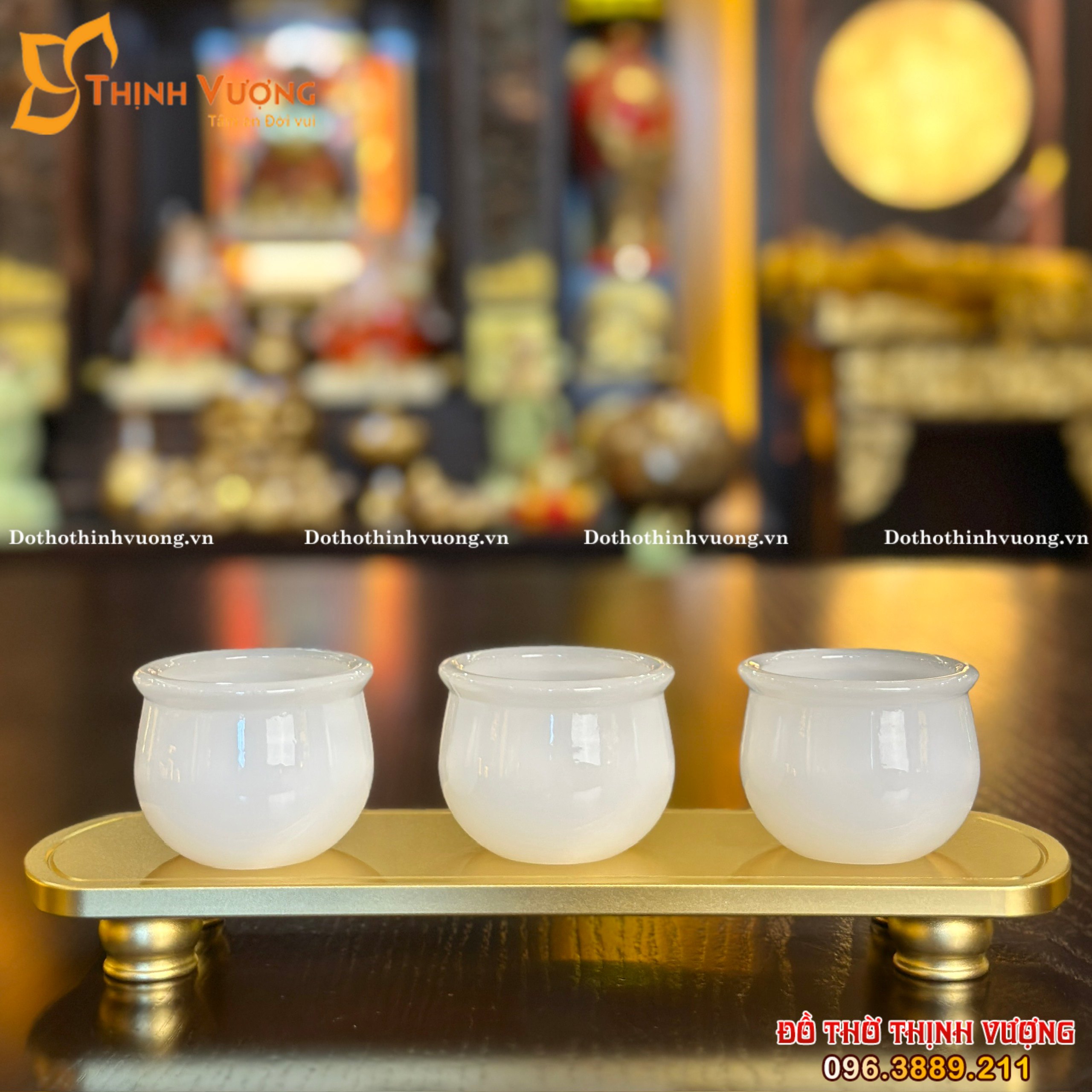 Khay TK Trắng – Kèm Chén Thấp