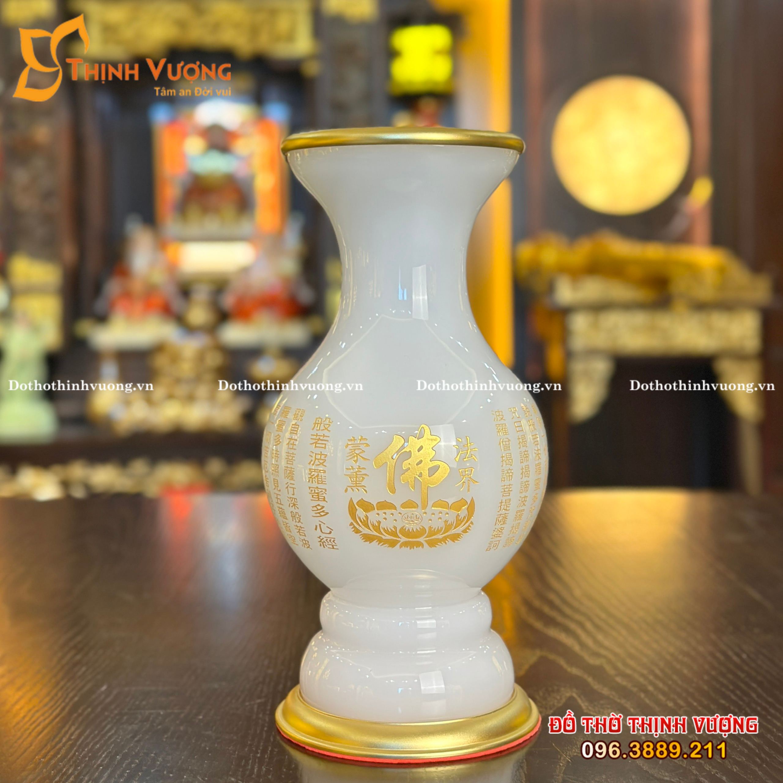 Lọ Hoa Đá TK – Trắng